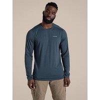 Craghoppers Mens Nosife Abel Long Sleeved T-Shirt - Blue