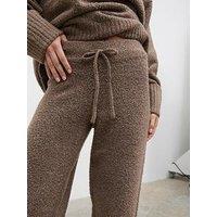 Pretty Lavish Camille Borg Drawstring Trousers - Brown
