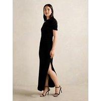 Forever New Kylee Draped Midi - Black