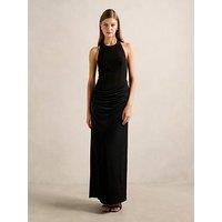 Forever New Lula Halter Maxi Dress - Black