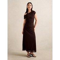 Forever New Brooklyn Layered Jersey Maxi Dress - Brown
