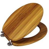 Showerdrape Oxford Wooden Antibacterial Toilet Seat