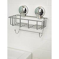Showerdrape Suctionloc Chrome Sponge Shower Basket
