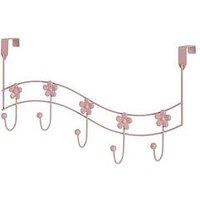Showerdrape Flowers Over Door Hooks Pink