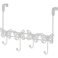 Showerdrape Butterflies Over Door Hooks Pink