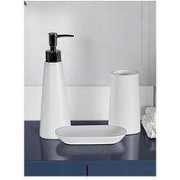 Showerdrape Alto White 3Pc Set