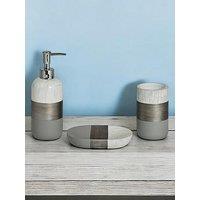 Showerdrape Luxe 3 Piece Set (Soap Dispenser, Toothbrush Holder & Soap Dish)