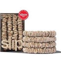 Slip Pure Silk Skinny Scrunchies X 4 - Blonde