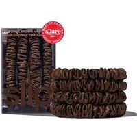 Slip Pure Silk Skinny Scrunchies X 4 - Dark Brown