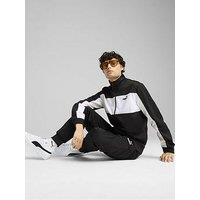 Puma Mens Poly Colorblock Suit - Black
