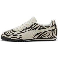 Puma Unisex Arizona Zebra Pony Hair Trainer - Black/White