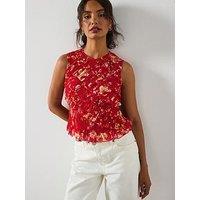Allsaints Nysa Top - Red