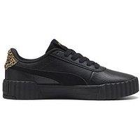 Puma Women'S Carina 3.0 Animal Flair Trainers - Black