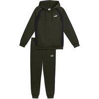 Puma Mens Hooded Poly Suit - Green