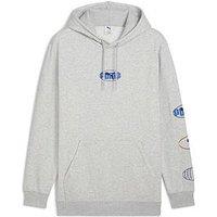 Puma Mens Essentials Logo Lab Execution Hoodie Fleece - Grey