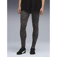 Puma Essentials Graphic Animal Print Leggings - Black
