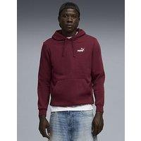 Puma Mens Essentials Small No 1 Logo Hoodie Fleece - Red