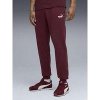 Puma Mens Essentials No 1 Logo Sweatpants Fleece - Red