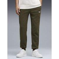 Puma Mens Essentials No 1 Logo Sweatpants Fleece - Green