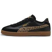 Puma Women'S Club Ii Era Animal Flair Trainers - Black