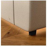 Xr Living Maisie Upholstered Tv Ottoman Bed With Underbed Lighting