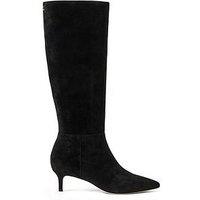Lauren By Ralph Lauren Mckay High Leg Boot Heel - Black