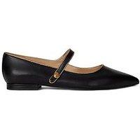Lauren By Ralph Lauren Londyn Mary Jane Flat - Black / Antique Gold