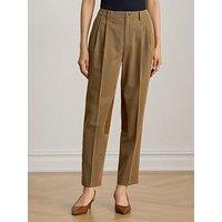 Lauren By Ralph Lauren Calaird Ankle Length Trousers - Taupe