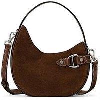 Lauren By Ralph Lauren Suede Small Tasha Cross Body Bag - Brown