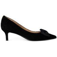 Lauren By Ralph Lauren Adrienne Bow Detail Closed Toe Pumps - Black