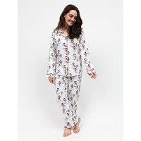 Cyberjammies Cyberjammies Blaze Red Snowman Printed Jersey Pyjama Set - Red
