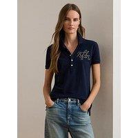 Lauren By Ralph Lauren Kiewick Short Sleeve Shirt - Navy
