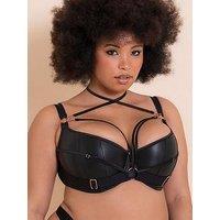 Curvy Kate Scantilly Harnessed Padded Half Cup Bra Black