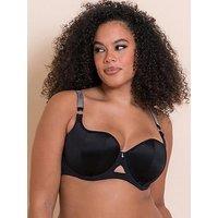 Curvy Kate Boost Diamante Padded Balcony Bra Black