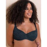 Curvy Kate All Night Lace Scooped Multiway Balcony Bra Denim Blue