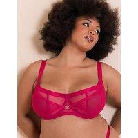 Curvy Kate Scantilly Loved Up Balcony Bra Crimson