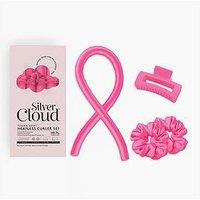Silver Cloud Fuschia Heatless Curlers