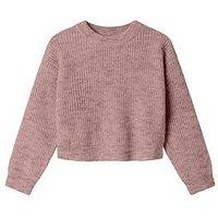 Name It Girls Boxy Short Knitted Jumper - Pink