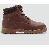Mango Boys Lace Up Boots - Brown