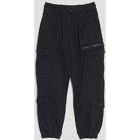River Island Older Boys Herrin Cargo Pants - Black