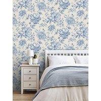 Fine Decor Isabella Floral Wallpaper - Blue