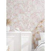 Nuwallpaper Self Adhesive Marble Swirl - Blush