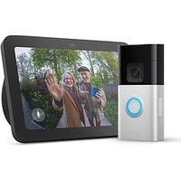 Amazon Video Doorbell Plus Satin Nickel & Echo Show 8 3Rd Charcoal