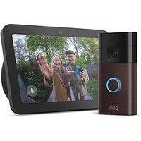 Amazon Video Doorbell 3Rd Gen Venetian Bronze & Echo Show 8 3Rd Charcoal