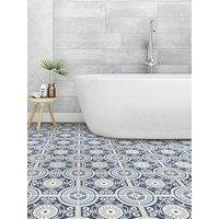 Floor Pops Floorpops Blue Ezra Peel & Stick Floor Tiles