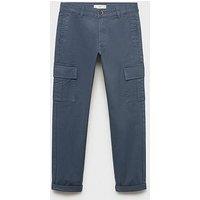 Mango Boys Cargo Trousers - Blue