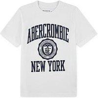Abercrombie & Fitch Boys Ivy League Short Sleeve T-Shirt - White