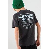 Abercrombie & Fitch Boys City Stack Short Sleeve T-Shirt - Black
