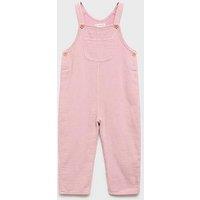 Mango Baby Girls Dungarees - Light Pink