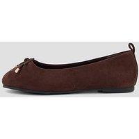 The Very Collection Extra Wide Fit Ballet Flat Shoe - Brown
